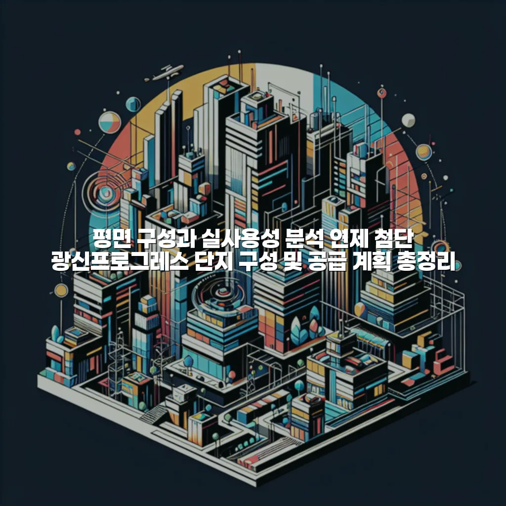 연제 첨단 광신프로그레스 단지 구성 및 공급 계획 총정리