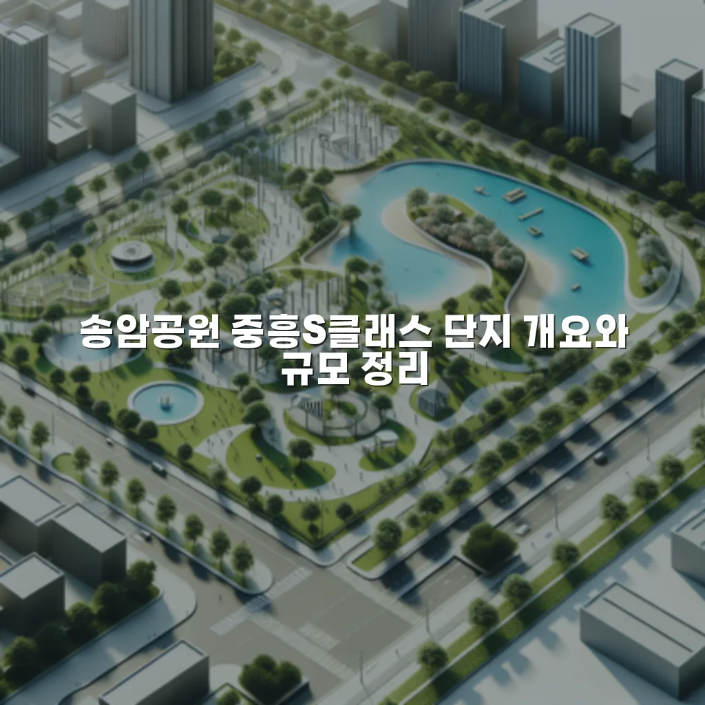 송암공원 중흥S클래스 단지 규모와 설계 특징 총정리