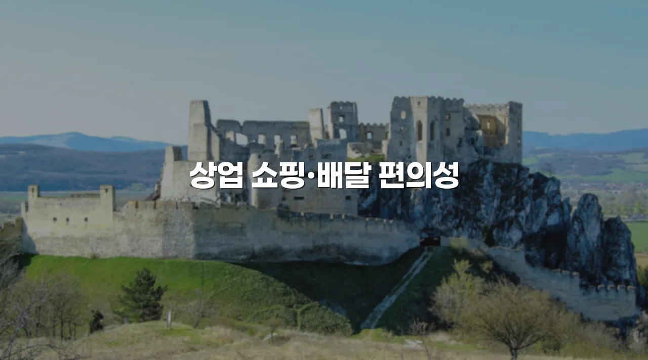 중앙공원 롯데캐슬 생활편의시설 접근성 체크리스트