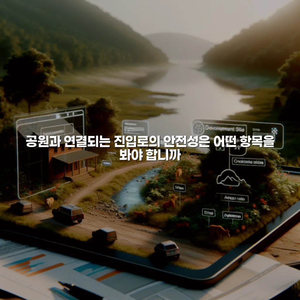 중외공원 힐스테이트 조성 예정지 환경 영향 체크리스트