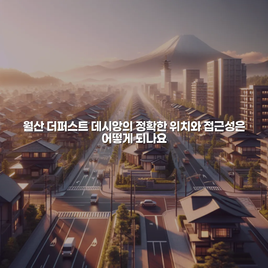 월산 더퍼스트 데시앙 주변 주거지 구성과 생활환경 총정리