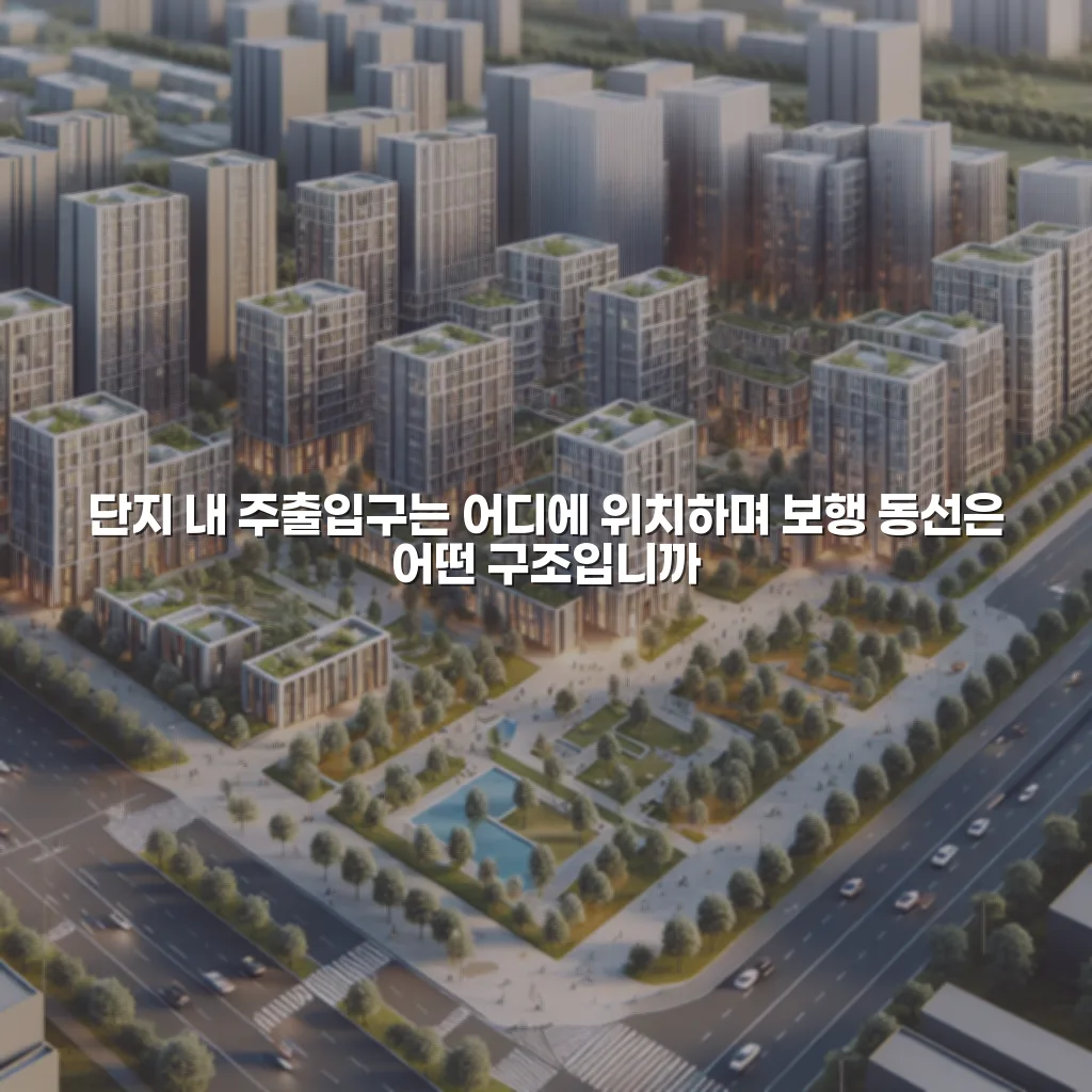 중외공원 힐스테이트 단지 배치와 동선 총정리