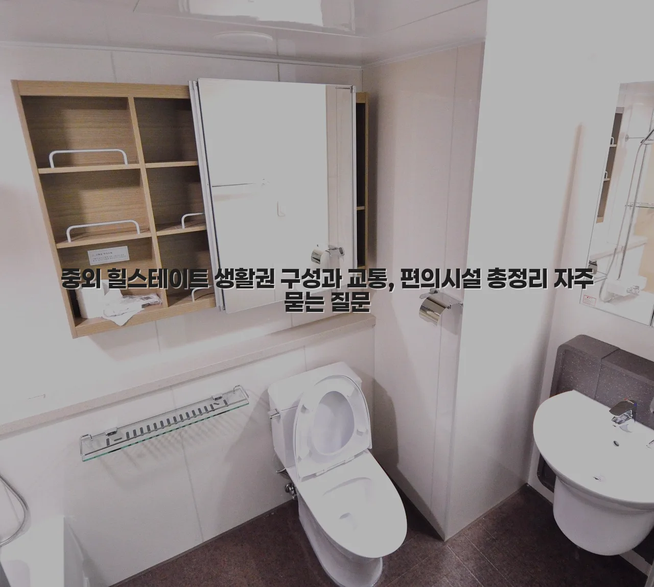 중외 힐스테이트 생활권 구성과 교통, 편의시설 총정리